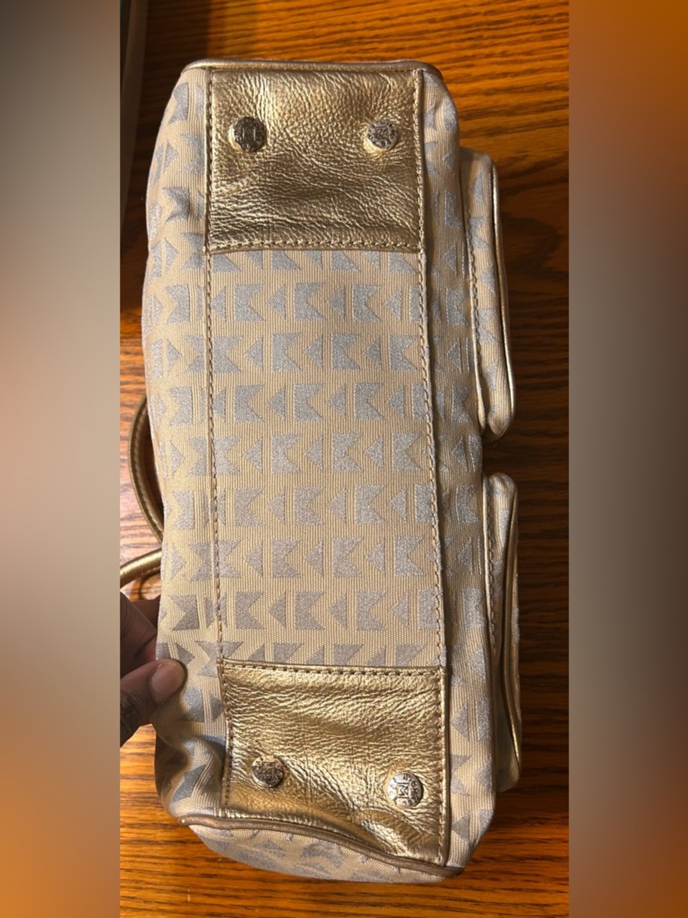 Vintage Gold Michael Kors purse - Picture 2 of 13